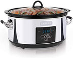 Crock-Pot 7 Quart Programmable Slow Cooker – Polished Platinum B23C B33B