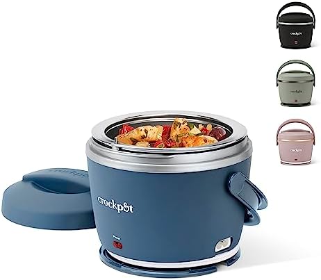 Crock-Pot Electric Lunch Box Food Warmer 20oz – Faded Blue B22D