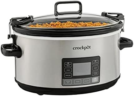 Crock-Pot 7 Quart Portable Programmable Slow Cooker with Timer B27T
