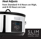 Crock-Pot 7 Quart Programmable Slow Cooker – Polished Platinum B23C B33B