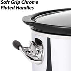 Crock-Pot 7 Quart Programmable Slow Cooker – Polished Platinum B23C B33B