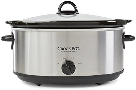 Crock-Pot 7 Quart Oval Manual Slow Cooker – Stainless Steel B29C