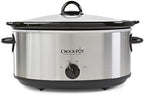 Crock-Pot 7 Quart Oval Manual Slow Cooker – Stainless Steel B29C