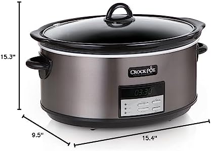 Crock-Pot 8 Quart Programmable Slow Cooker with Auto Warm B28H