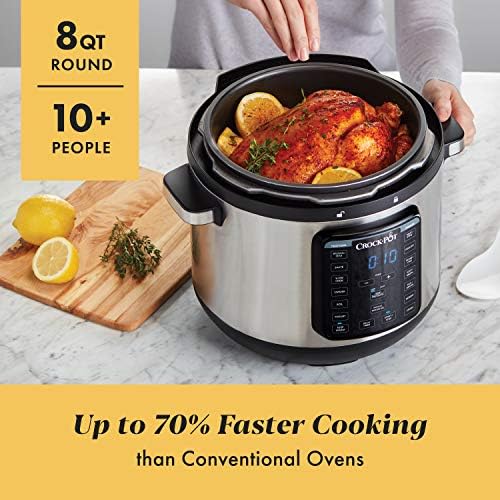 Crock-Pot 8 Quart Express Crock Multi-Use Pressure Cooker B05E