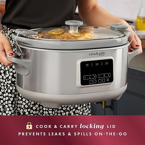Crock-Pot 7 Quart Programmable Cook & Carry Slow Cooker B19C