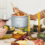 Crock-Pot 4.5 Quart Manual Slow Cooker – Macaroon Blue B17U