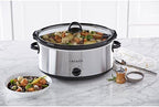 Crock-Pot 7 Quart Oval Manual Slow Cooker – Stainless Steel B29C