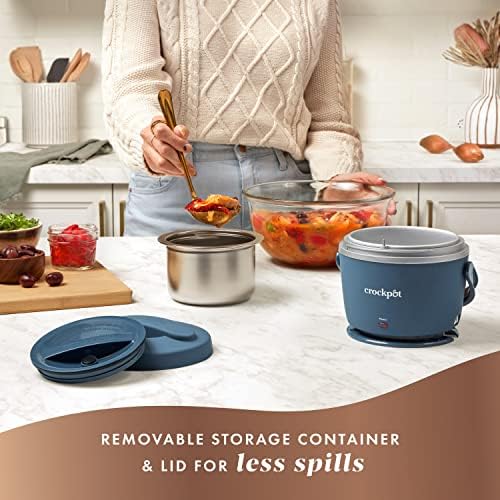 Crock-Pot Electric Lunch Box Food Warmer 20oz – Faded Blue B22D