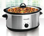 Crock-Pot 7 Quart Oval Manual Slow Cooker – Stainless Steel B29C