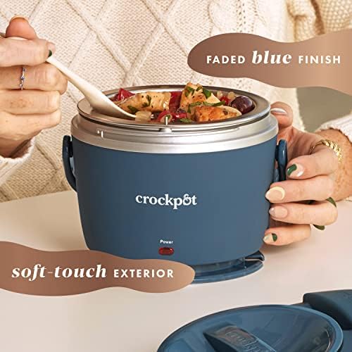 Crock-Pot Electric Lunch Box Food Warmer 20oz – Faded Blue B22D