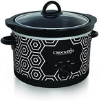 Crock-Pot 4.5 Quart Portable Slow Cooker – Black & White B11A