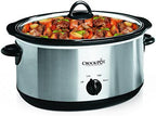 Crock-Pot 7 Quart Oval Manual Slow Cooker – Stainless Steel B29C