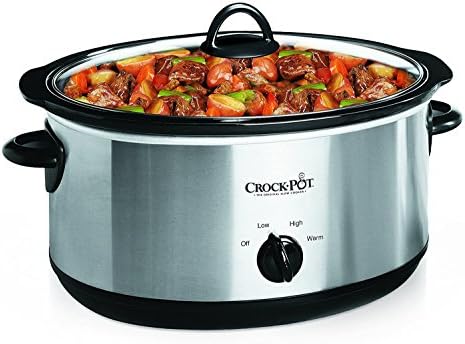 Crock-Pot 7 Quart Oval Manual Slow Cooker – Stainless Steel B29C