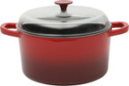 Crock-Pot 3 Quart Enameled Cast Iron Dutch Oven – Aqua B02W