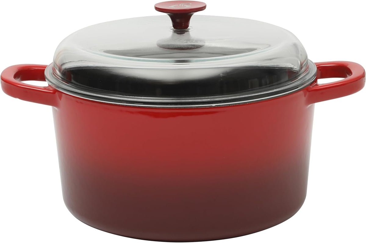 Crock-Pot 3 Quart Enameled Cast Iron Dutch Oven – Aqua B02W