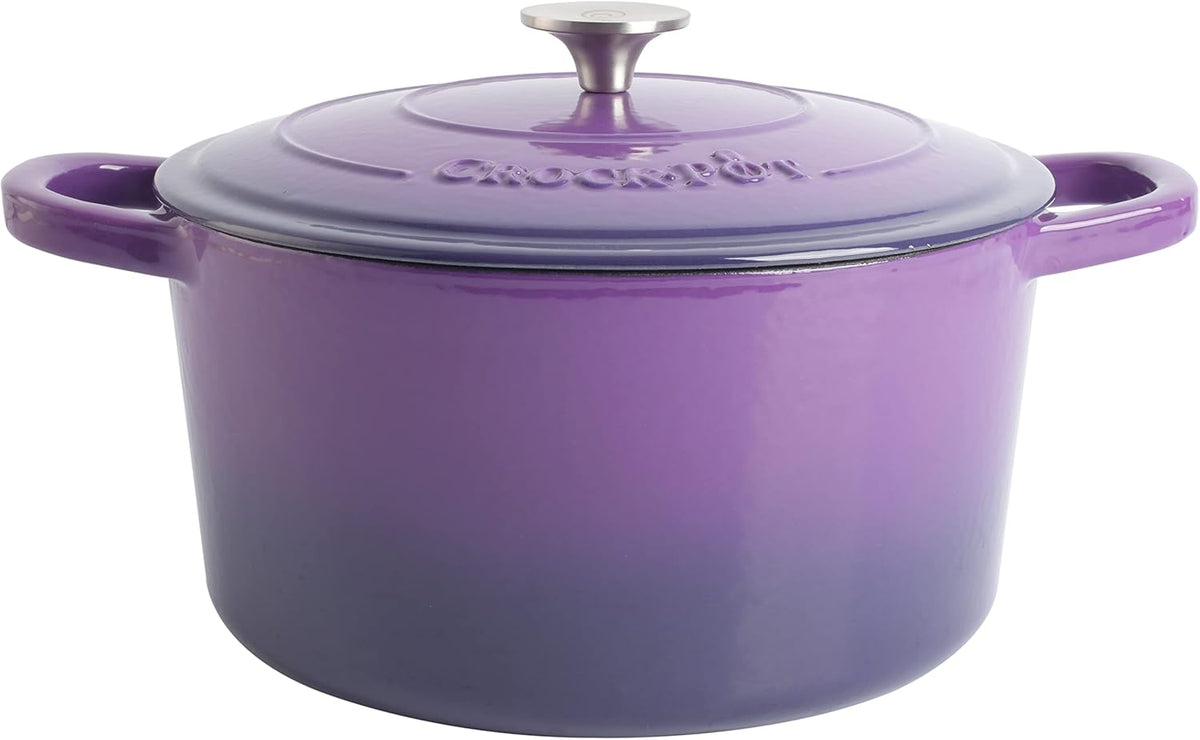 Crock-Pot 3 Quart Enameled Cast Iron Dutch Oven – Aqua B02W
