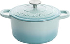 Crock-Pot 3 Quart Enameled Cast Iron Dutch Oven – Aqua B02W