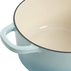 Crock-Pot 3 Quart Enameled Cast Iron Dutch Oven – Aqua B02W