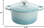 Crock-Pot 3 Quart Enameled Cast Iron Dutch Oven – Aqua B02W