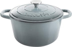 Crock-Pot 3 Quart Enameled Cast Iron Dutch Oven – Aqua B02W