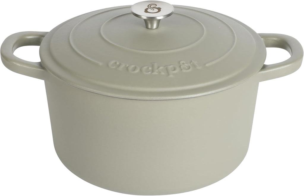 Crock-Pot 3 Quart Enameled Cast Iron Dutch Oven – Aqua B02W