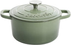 Crock-Pot 3 Quart Enameled Cast Iron Dutch Oven – Aqua B02W