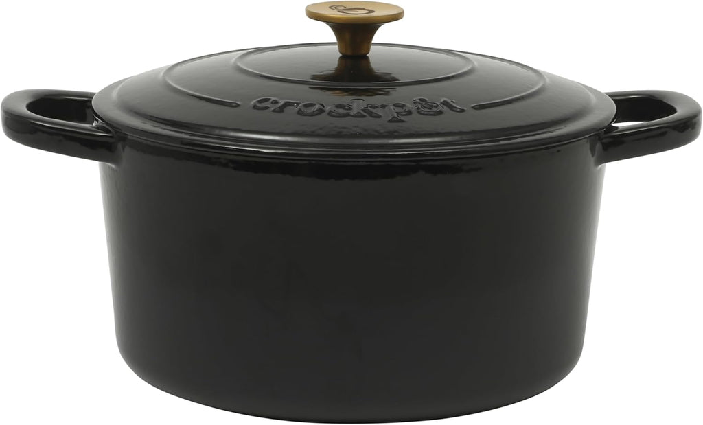 Crock-Pot 3 Quart Enameled Cast Iron Dutch Oven – Aqua B02W