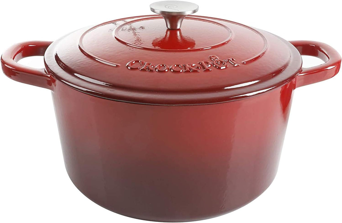 Crock-Pot 3 Quart Enameled Cast Iron Dutch Oven – Aqua B02W