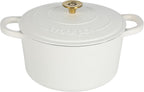 Crock-Pot 3 Quart Enameled Cast Iron Dutch Oven – Aqua B02W