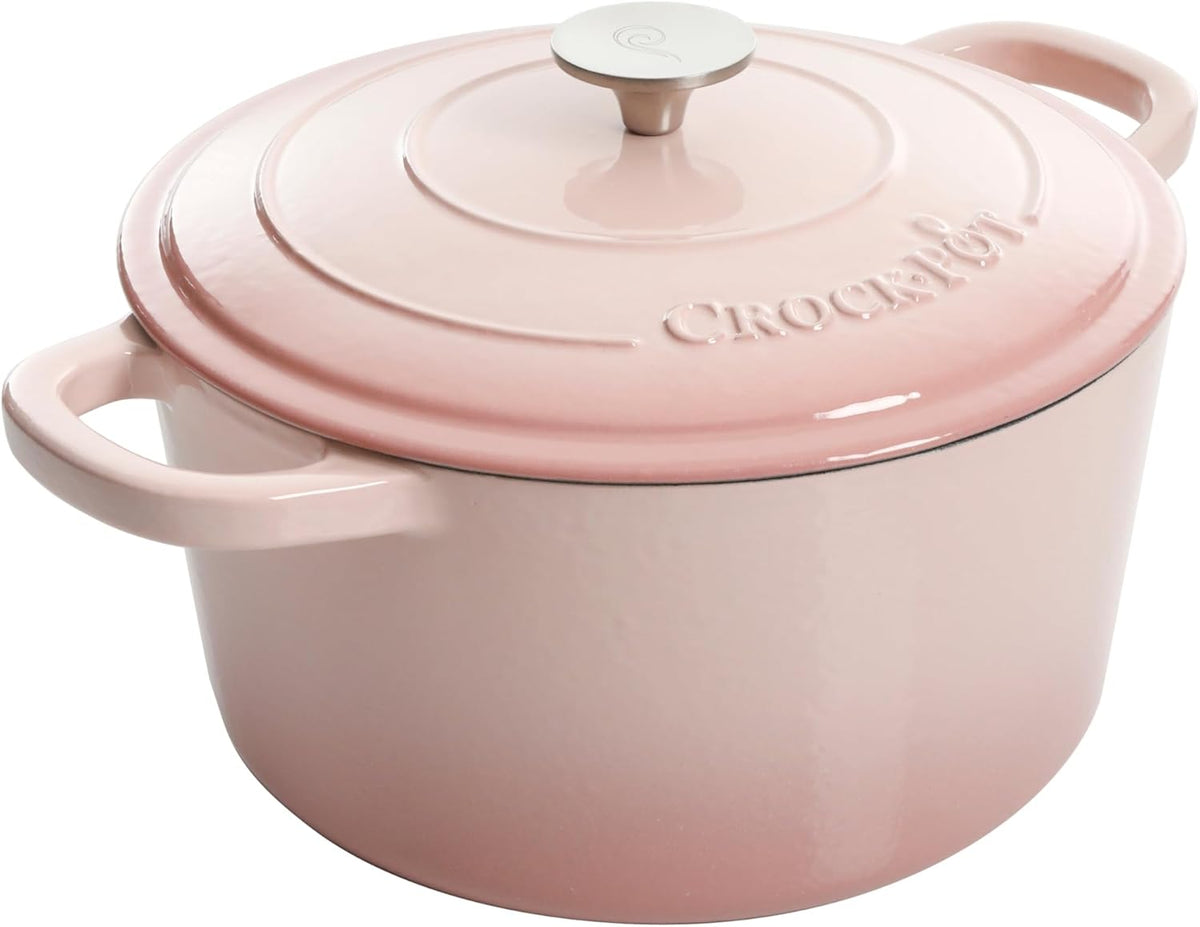Crock-Pot 3 Quart Enameled Cast Iron Dutch Oven – Aqua B02W
