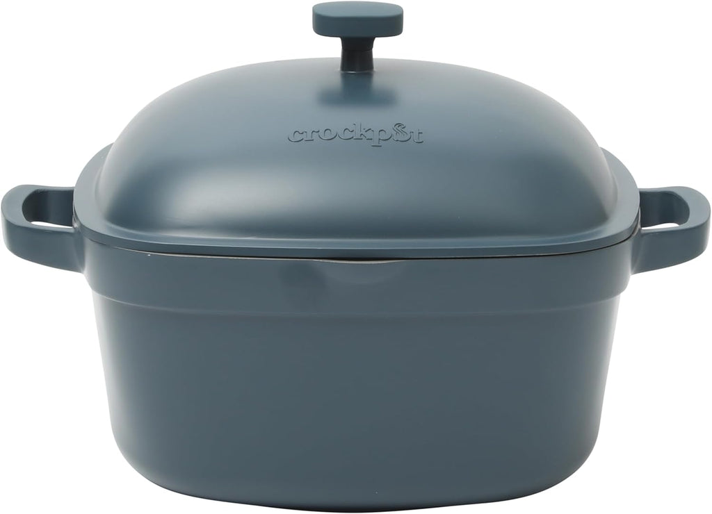 Crock-Pot 3 Quart Enameled Cast Iron Dutch Oven – Aqua B02W