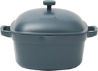 Crock-Pot 3 Quart Enameled Cast Iron Dutch Oven – Aqua B02W